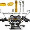Motorcycle Handlebar Brace Crossbar Universal Adjustable Motorcycle Handlebar Balance Bar Aluminium Alloy Strengthen Lever Bar Balance Lenker for