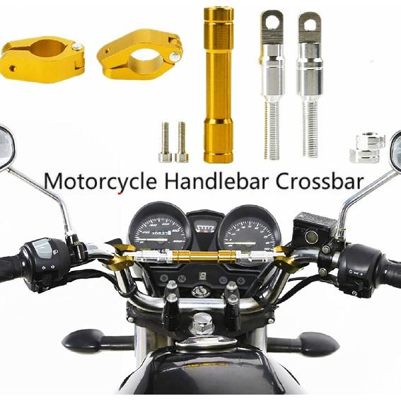 Motorcycle Handlebar Brace Crossbar Universal Adjustable Motorcycle Handlebar Balance Bar Aluminium Alloy Strengthen Lever Bar Balance Lenker for