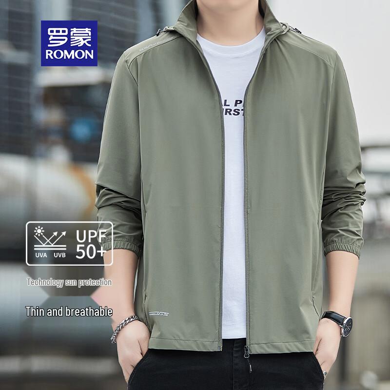 ROMON Men's Summer Lightweight Ice Silk UV Protection Jacket