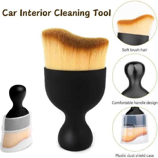 3PCS Car Interior Cleaning Tool, Car Cleaning Brush Dust Collectors,Dust Brush,Car Interior Cleaning Tool Brush with Cover