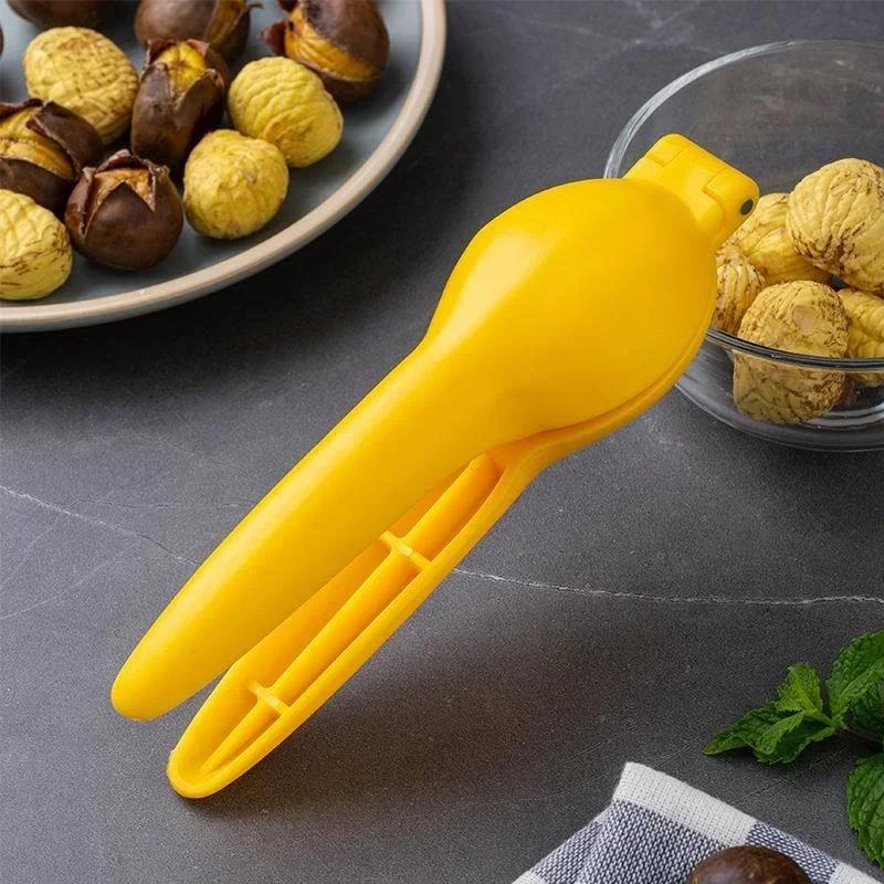 

Chestnut Opening Machine Nut Peeler Shelling Walnut Cracker Chestnut Clip Nutcracker Opener Walnut Pliers Cutter Kitchen Tool жёлтый