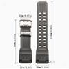 Natural Resin Replacement Watch Strap Suitable for Casio G-Shock Master G Mudmaster GG-1000 GWG-100 GSG-100 Sport Watch Bracelet
