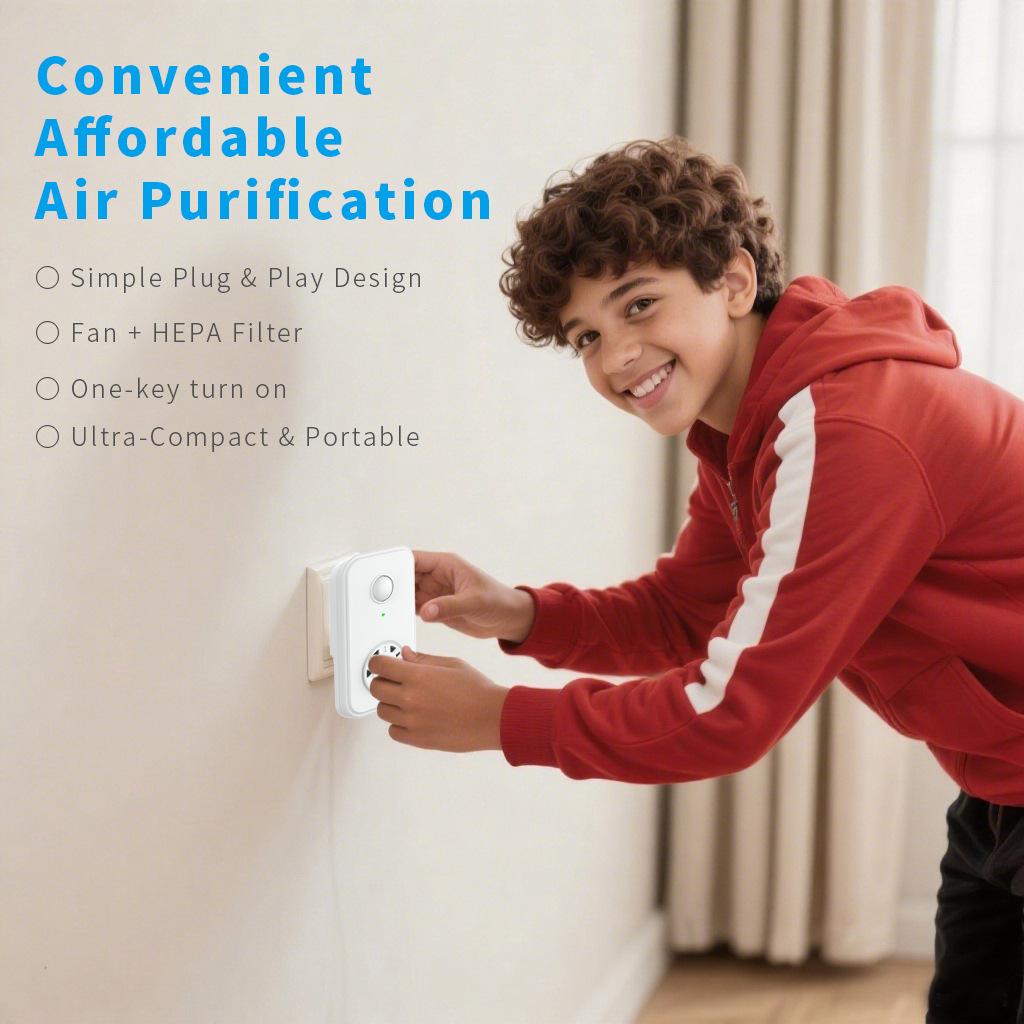 Air Purifier with 2 HEPA Filter Quiet Operation Negative Ion Generator for Odor Smoke Removal