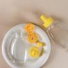 Transparent Reusable Plastic Honey Bottles Squeeze Honey Bottle Container Holder With Lid For Storing And Dispensing Honey Jar
