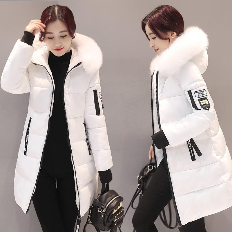 Cross-border European and American foreign trade cotton clothes women's coat 2026 new winter Korean version slim fit medium and long women's