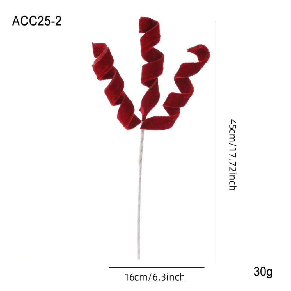 Flannel Christmas Decorations Simulated Flower Arrangement Christmas Flowers Christmas Tree Cuttings Decoration