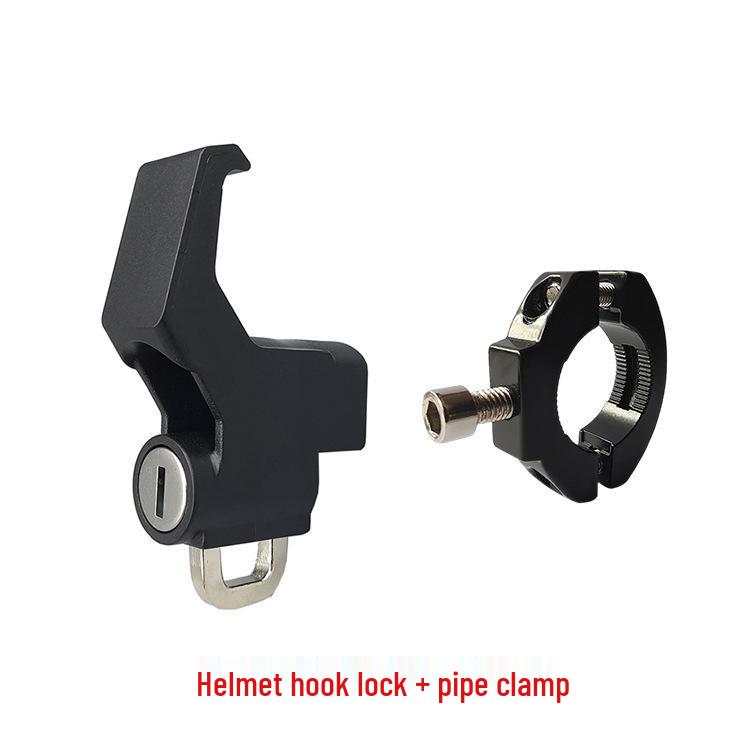 Universal Electric Vehicle Helmet Lock with Key Hook for Motorcycle Safety