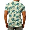 T-shirt da uomo alla moda con stampa, scollo a V, maniche corte