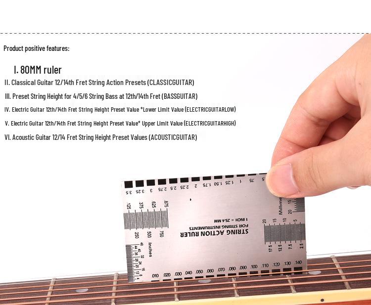 Guitar String Height Gauge Tool