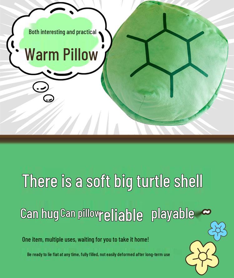 Wearable Turtle Shell Pillow: Doll, Sleeping Bag, Cushion, Birthday Gift