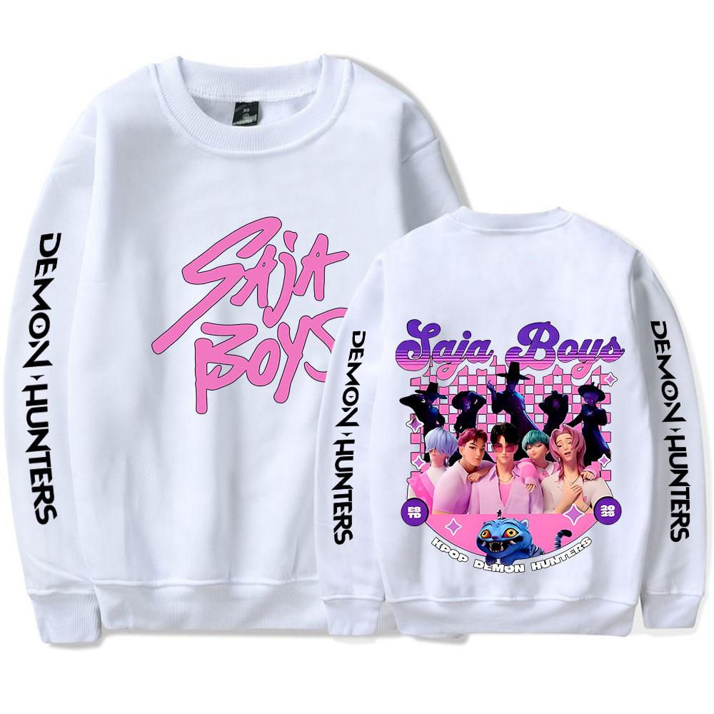 KPop Demon Hunters Sweatshirt Vintage 90's Crewneck Sweatshirts Merch Cosplay Women Men Fashion Streetwear