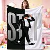 Michael Jackson Dangerous World Tour Theme Printed Blanket Skinfriendly Warm Throw Blanket For Camping Travel Party Decor Gift For Friends