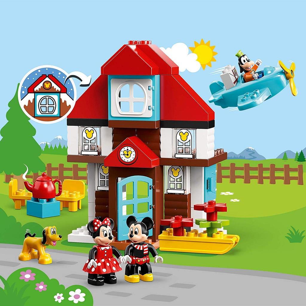 LEGO Duplo Mickeys und Minnies Ferienhaus 10889 Bausteine Spielzeug für Mädchen