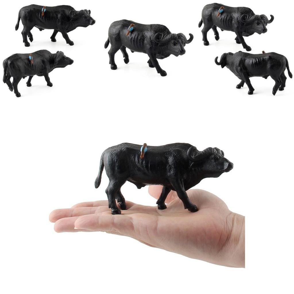 Wildlife Water Buffalo Figurine Plastic Animal Model For Childs Educational Toy And Decor