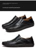 Spring 2020 Men's Large Size Leather Driving Moccasins - Retro Business Casual Shoes