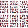 Glow-in-the-dark SpiderMan temporary tattoo stickers children's tattoo birth date celebration tattoo transfers water transfer stickers