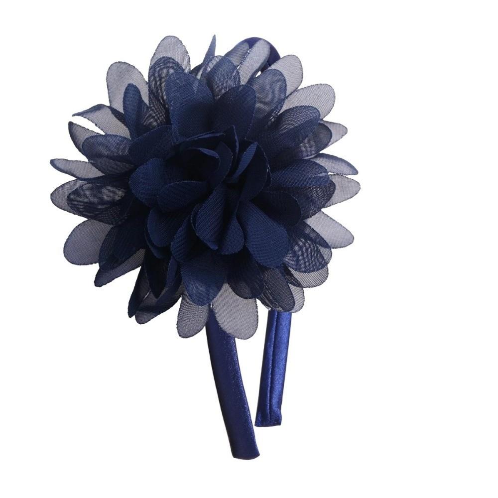 

Princess Baby Headband Big Flower Girl Hair Hoop Fashion Accessory Hair Band Hair Accessories темно-синього кольору