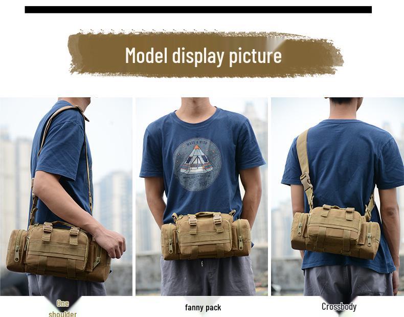 Spot Men's 3P Magic Multifunctional Tactical Waist Bag - Second Gen, Outdoor, Cycling, Shoulder & Mobile Phone Bag