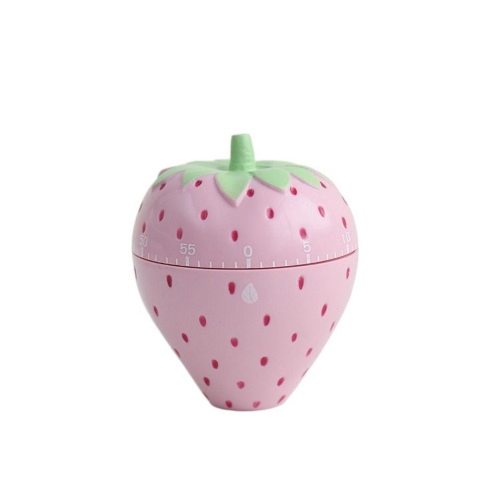 Clear Ringtone Strawberry Kitchen Timer No Electricity Needed Countdown Clock  Facial Mask