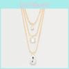 Fashion Water Drop Gem Necklace With Multilayer Design For Women