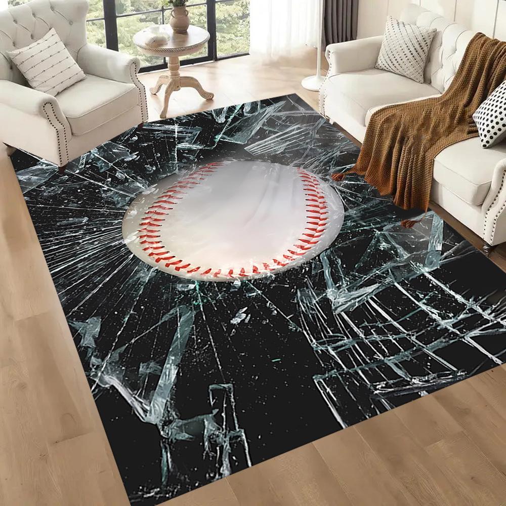 Sports Ball Pattern Floor Mats for Living Room, Bedroom and Room Decoration Are Suitable for Gifts.