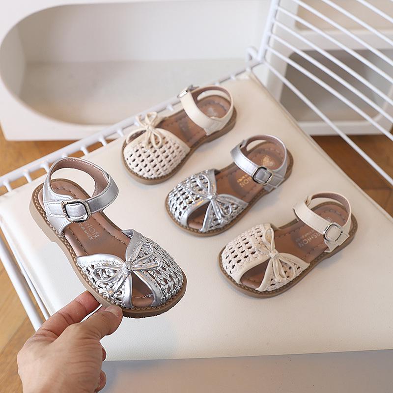 Girls' Summer 2026 Best-Selling Woven Mesh Princess Sandals