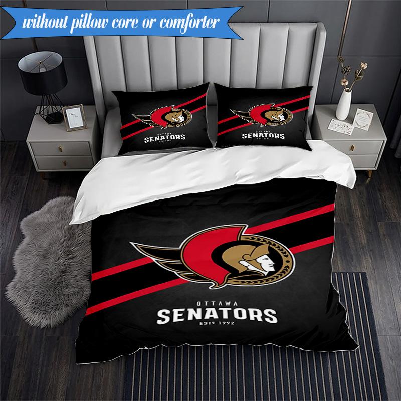3PCS Senators Heritage Bedding Set,Including 1pc Duvet Cover And 2pcs Pillowcases Perfect for Bedroom, Dormitory, Fan Christmas gift