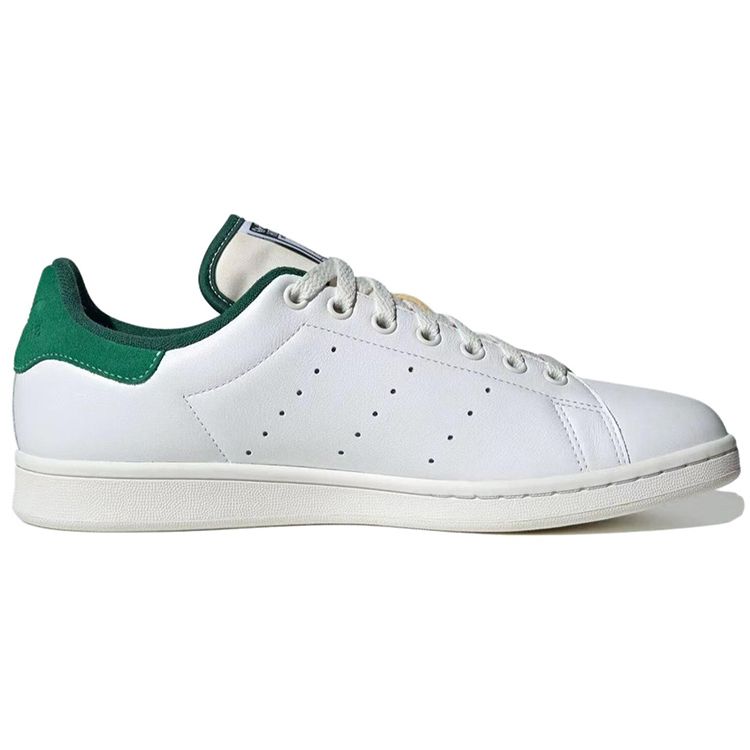 adidas Stan Smith White Green Suede Heel Men Sneakers Cloud-White Crystal-White ID2007