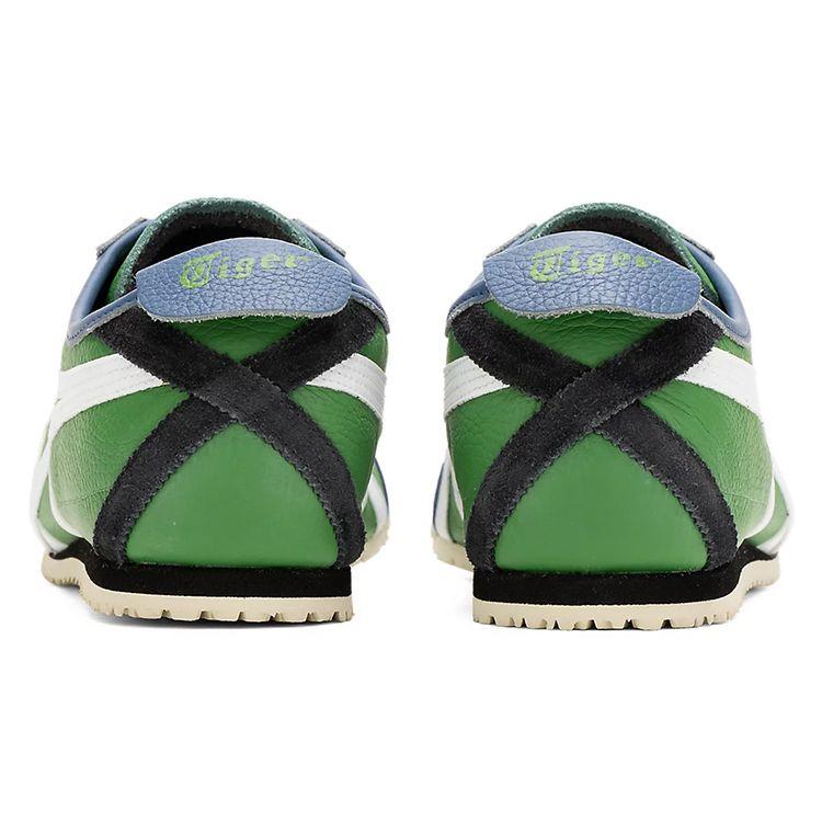 ONITSUKA TIGER Mexico 66 Round Toe Lace-Up Leather Lightweight Durable Low-Top Running Shoes Unisex Sneaker Green 1183A201-303