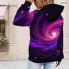 Ladies Plus Size Drawstring Hooded Sweatshirt Long Sleeve Loose Casual Leisure Outerwear For Daily Outfits