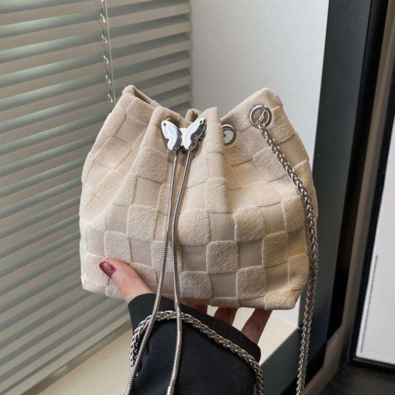 

Stylish and simple shoulder bag casual messenger bag 2025 summer new chain trend bucket small bag women