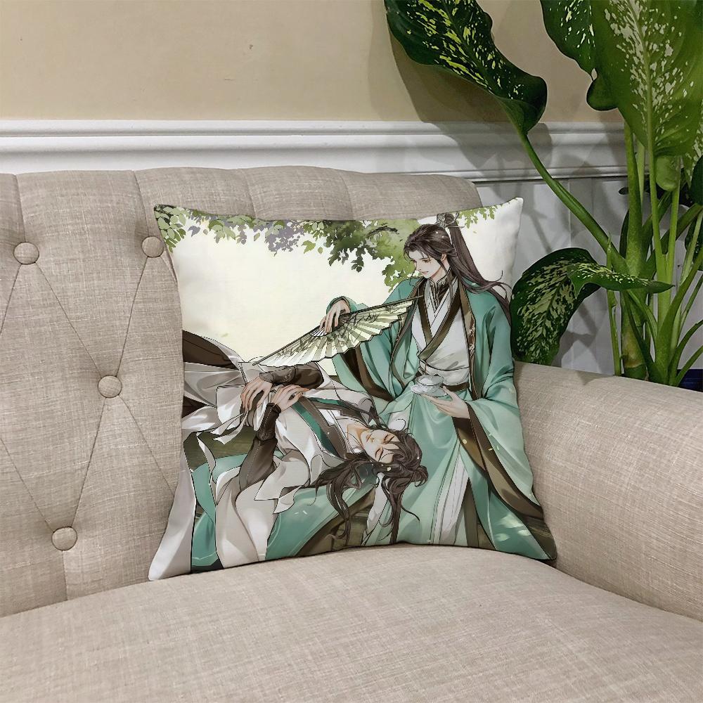 The S-Scum V-Villains S-Self-Saving S-System Novel Cushion Cover Square Cover Casual Skin-Friendly Comfortable Pillow Cover
