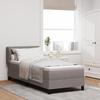 VidaXL Bed Box Spring with Mattress Taupe 80x200 Cm Fabric 3340056