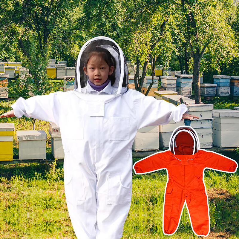 Nuovo Completo da Apicoltura per Bambini Tuta Anti Api per Bambini Abbigliamento Anti Api per Bambini Traspirante Intero Corpo Apicoltura Professionale Sicuro