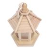 Outdoor Durable Wooden Plastic Hanging Transparent Bird Feeder House Food Case Pet Supplies