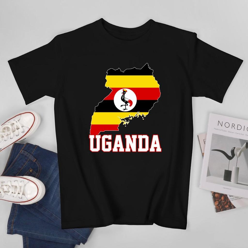 More Design Uganda Flag Ugandans Unisex Tshirt Tees Tshirt Oneck T Shirts Unisex Boys Clothing 100 Cotton