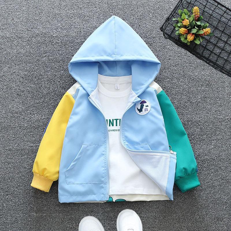 Children's Clothing Boys Jacket Spring and Autumn Fashion Autumn Cartoon Hooded  Jacket