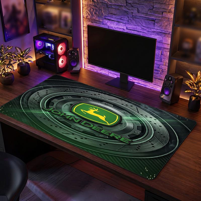 John deere Tapis de souris large Imprimé Surface lisse Anti ?Tapis de bureau antidérapant pour décoration de bureau de jeu pour ordinateur portable