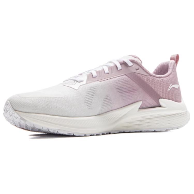 Li Ning Wind Wing Series Comfortable Breathable Lightweight Low-Top Running Shoes Women Sneakers White Pink ARBV004-5