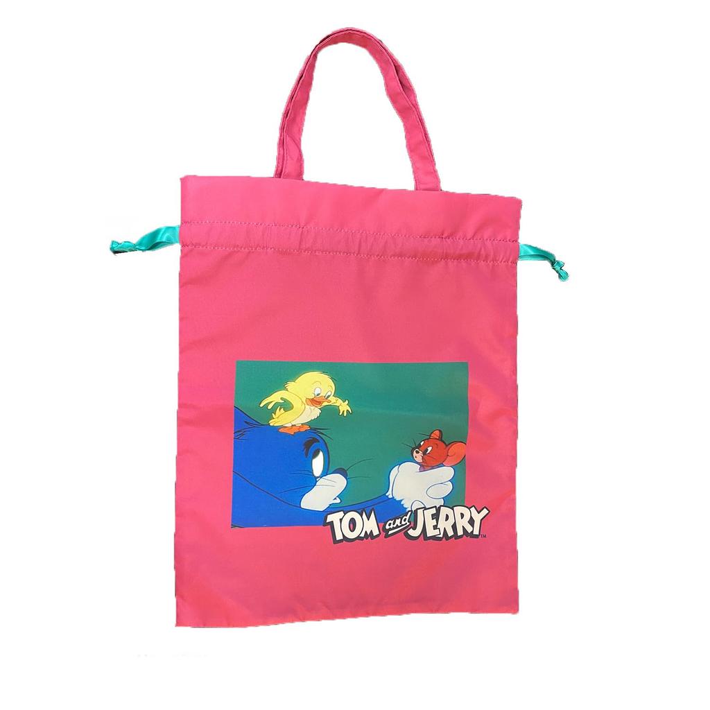 Marushin Drawstring Tom Jerry Happy Easter Travel Storage Made with Recycled Product 4105041400 Bag, & Design, Bag, Polyester, Number