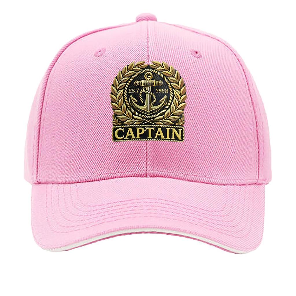 Vintage Metal Captain Anchor Laurel Nautical Badge Hip Hop Hat Fashion Outdoor Sports Sandwich Baseball Cap