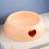 Pet Love Single Bowl for Cat and Dog, Plastic Feeder, Yellow, Pink, Orange, Gray, White, Light Blue, Pet Supplies