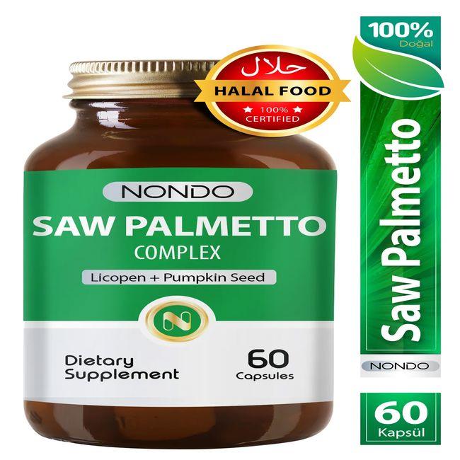 

Saw Palmetto Complex 60 Capsules (Dwarf Palm Lycopene Nettle Zinc Pumpkin)
