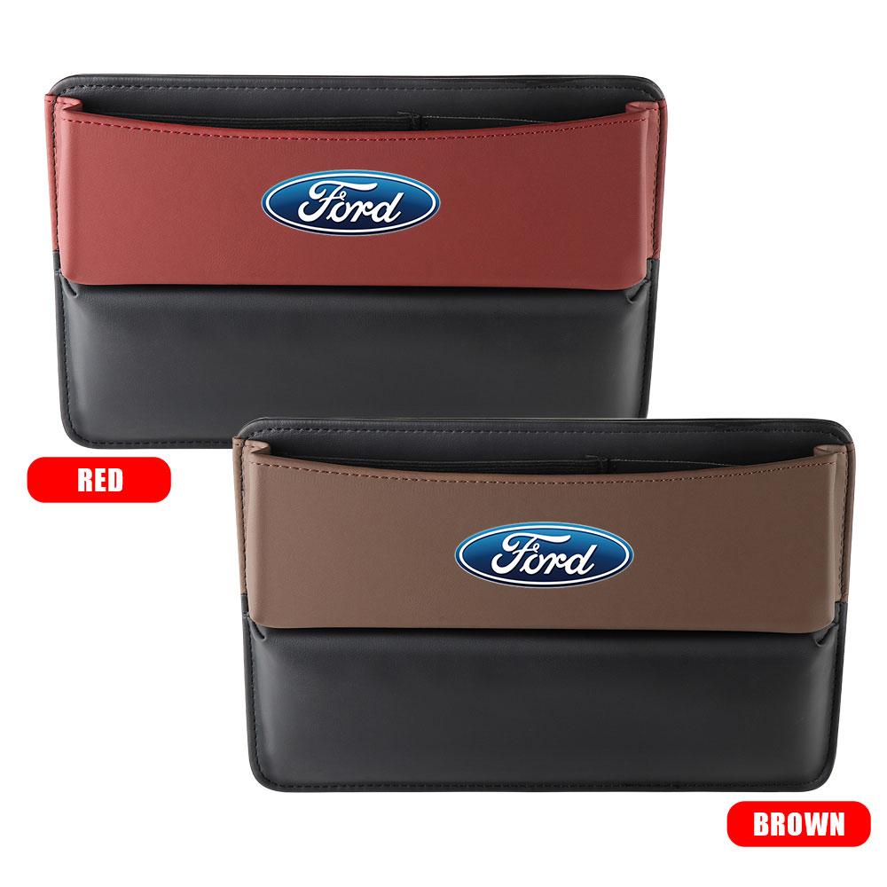 SZSF4 Car Seat Gap Storage Box Leathe Auto Seat Side Slit Orgianizer For Ford Mustang Taurus Escape Kuga Shelby Explorer STRACING CMax