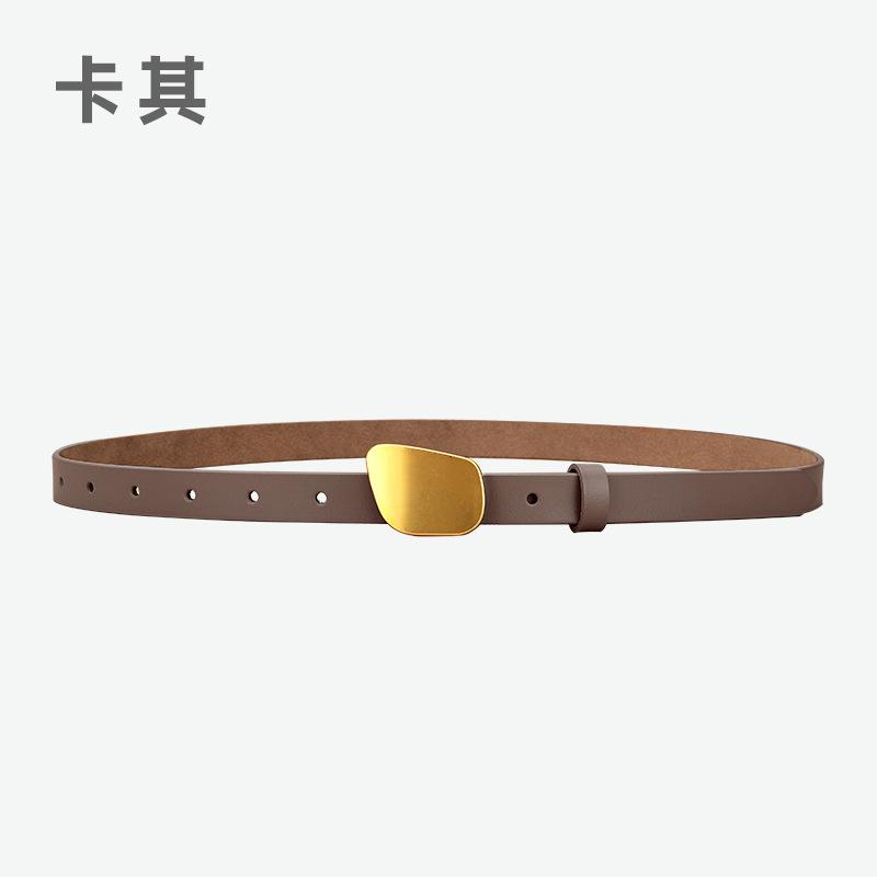 Women'S Leather Belt Women'S Belt Retro With Jeans Casual Decoration Women'S Belt