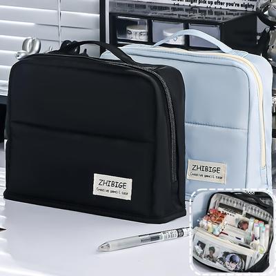 Astuccio Portapenne Portatile a 11 Strati Estensibile Borsa per Penne Design Semplice a Colori Ampia Apertura Sacca Portaoggetti Cancelleria Scuola Viaggio
