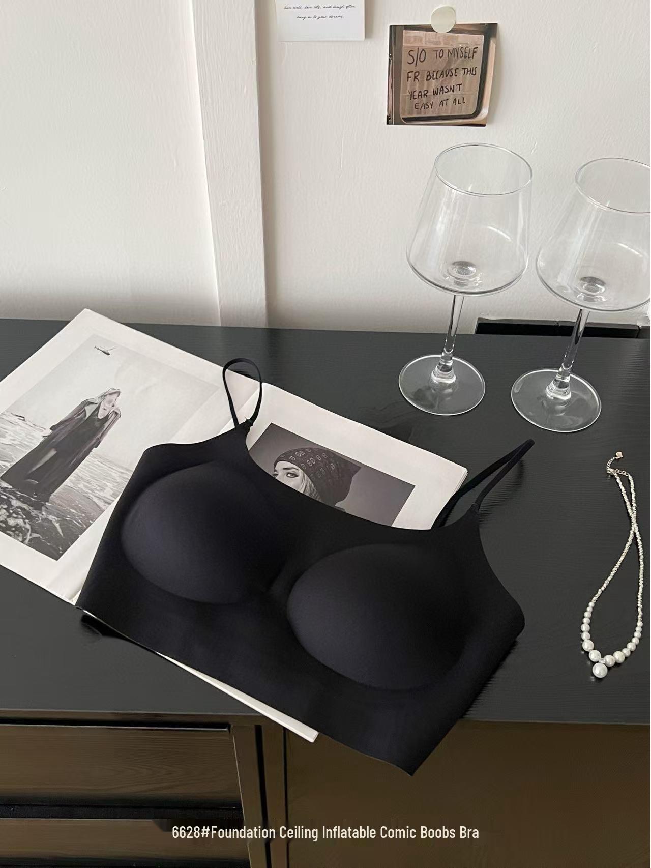 

Надувной мультяшный бесшовный комфортный бюстгальтер - Женское гипоаллергенное нижнее белье Extra Large: 130-160 lbs