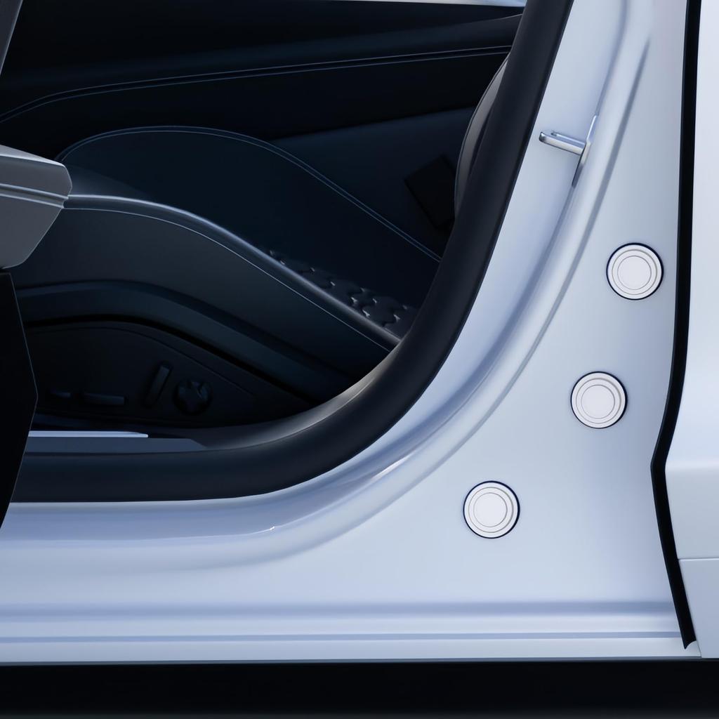 Car Door Cushion, 8 Pcs Sound Insulation Shock Absorber Gasket, Adhesive Door Shock Absorber,