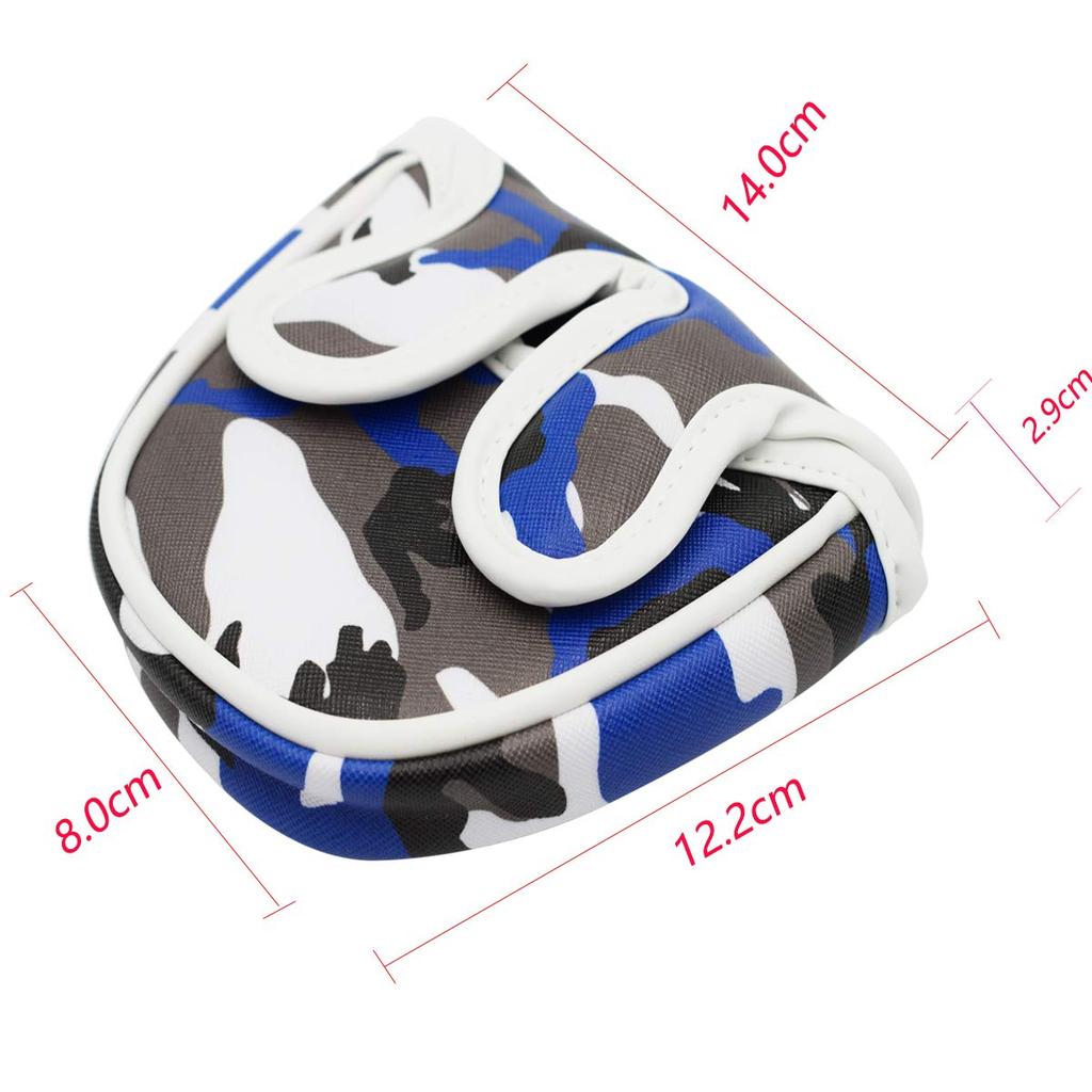 Setokaya Putter Cover Compatible with Odyssey 2 Ball TaylorMade Spider Putter Center Shaft TGMT-01 (Semi-circular)