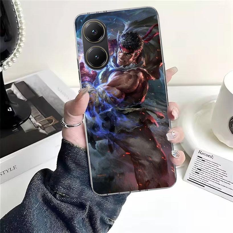 Game S-Street F-FighterS Soft Phone Case For Xiaomi Redmi 15C 15 13C 13 Poco X5 X6 X7 F7 Ultra M7 12C 12 10 10C 9C 9A 9T 9 Funda